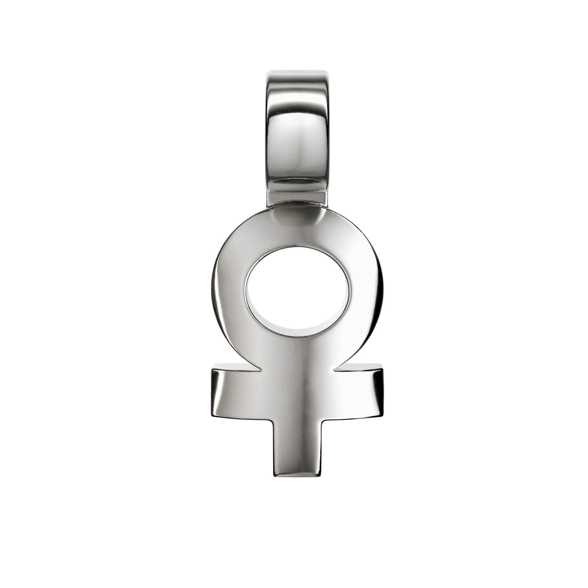A detail of Signal ♀ Pendant in Silver